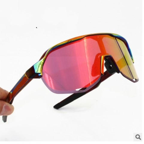 100 S2 Sagan Radfahren Brillen Radfahren Sonnenbrille Bicicleta Gafas Ciclismo Radfahren Gläser Radfahren Sonnenbrille 3 objektiv Polarisierten: The plating farbe