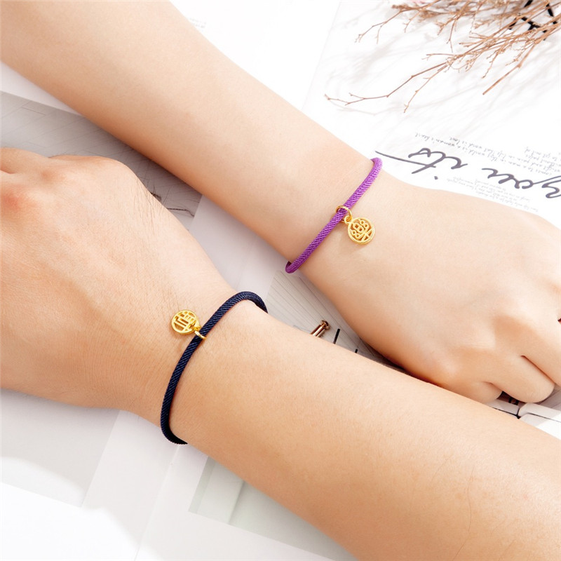 MKENDN-Pulseras de cuerda de Milano minimalistas para hombre y mujer, pulsera de hilo rojo ajustable hecha a mano, de joyería para boda