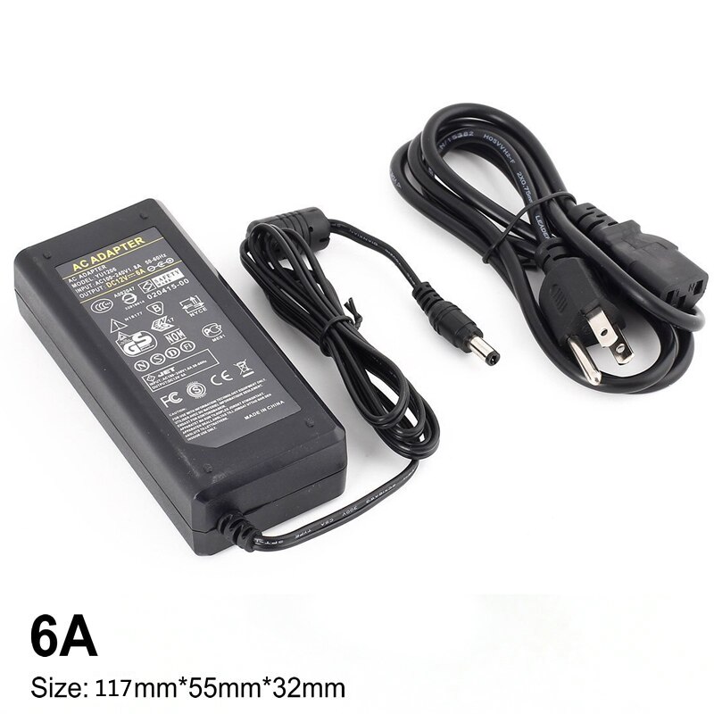 LED Voeding Adaptateur 110 V-220 V voeding DC 12 V 1A 2A 3A 5A 6A 8A 10A 5050 LED transformers 5730 2835 5050 LED verlichting