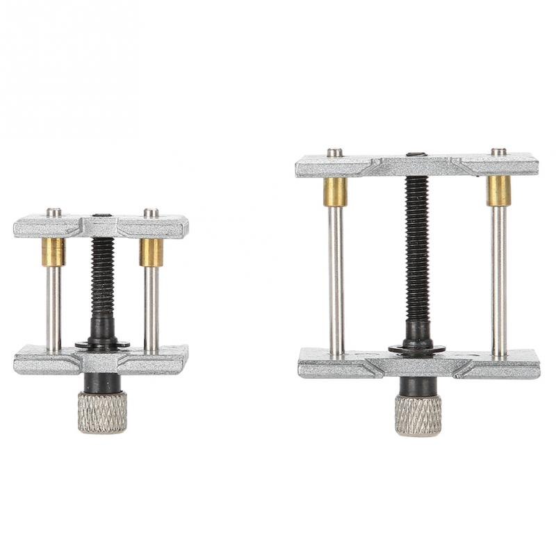 2Pcs Multifunctional Steel Watch Movement Holder Vice Clamp Remover Adjuster Fixer Adjustable Watch Repair Tool for Watchmaker