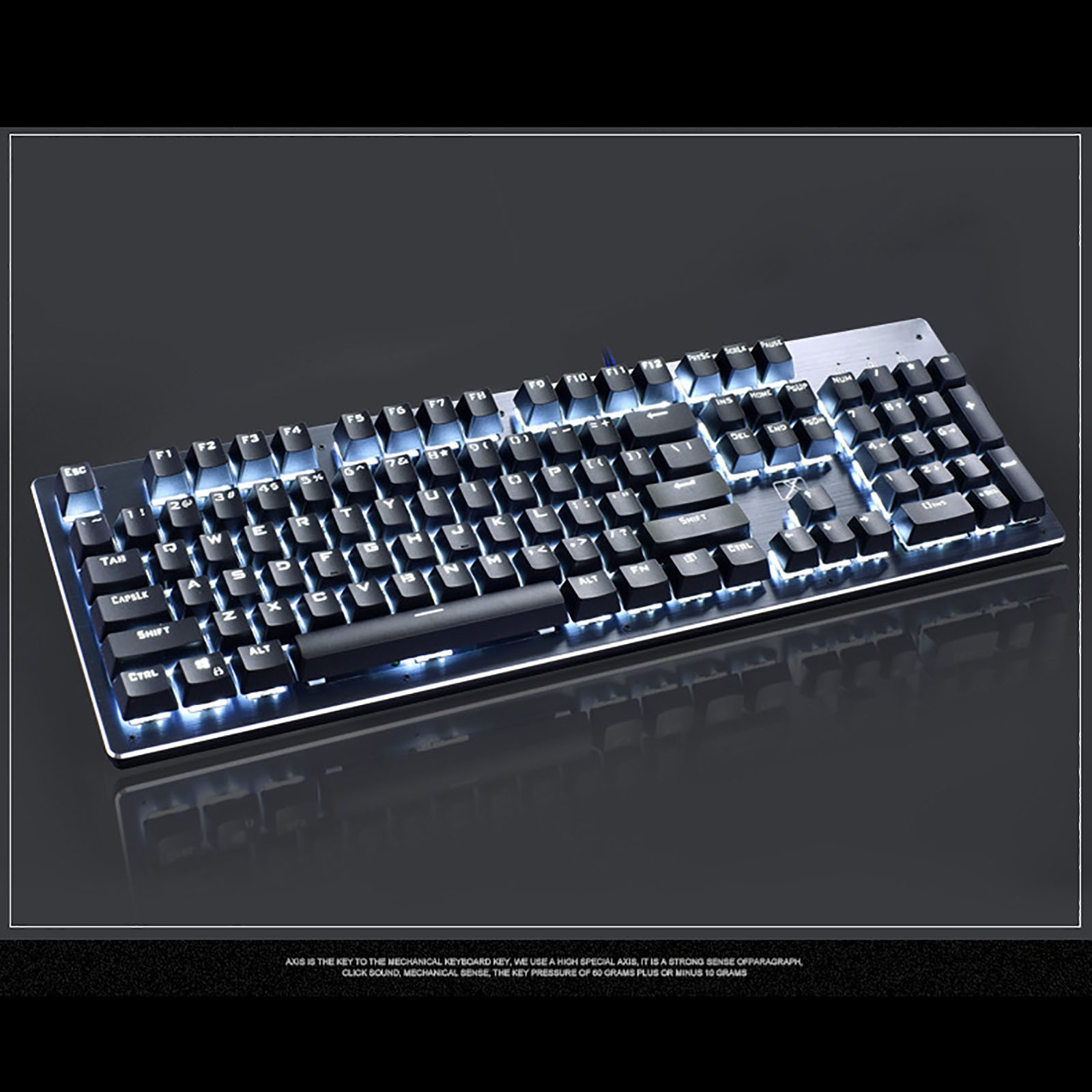 Mechanical Gaming Keyboard Computer Mouse Gamer Sets Blue Switch 104Key Backlight PC Keypad Ergonomic Gaming Mouse For PC Laptop