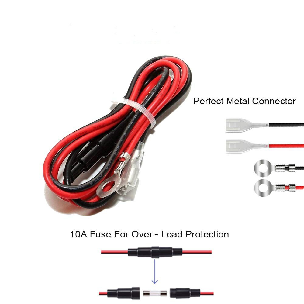 DIY Car Cigarette Lighter Socket Car Marine Motorcycle ATV RV Power Outlet Receptacle 12V-24V 60cm Wire Waterproof