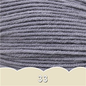 1 bal x 50g DK Baby Wol Garen 4ply Gekamd melk katoen hand breien Haak Garen: 33