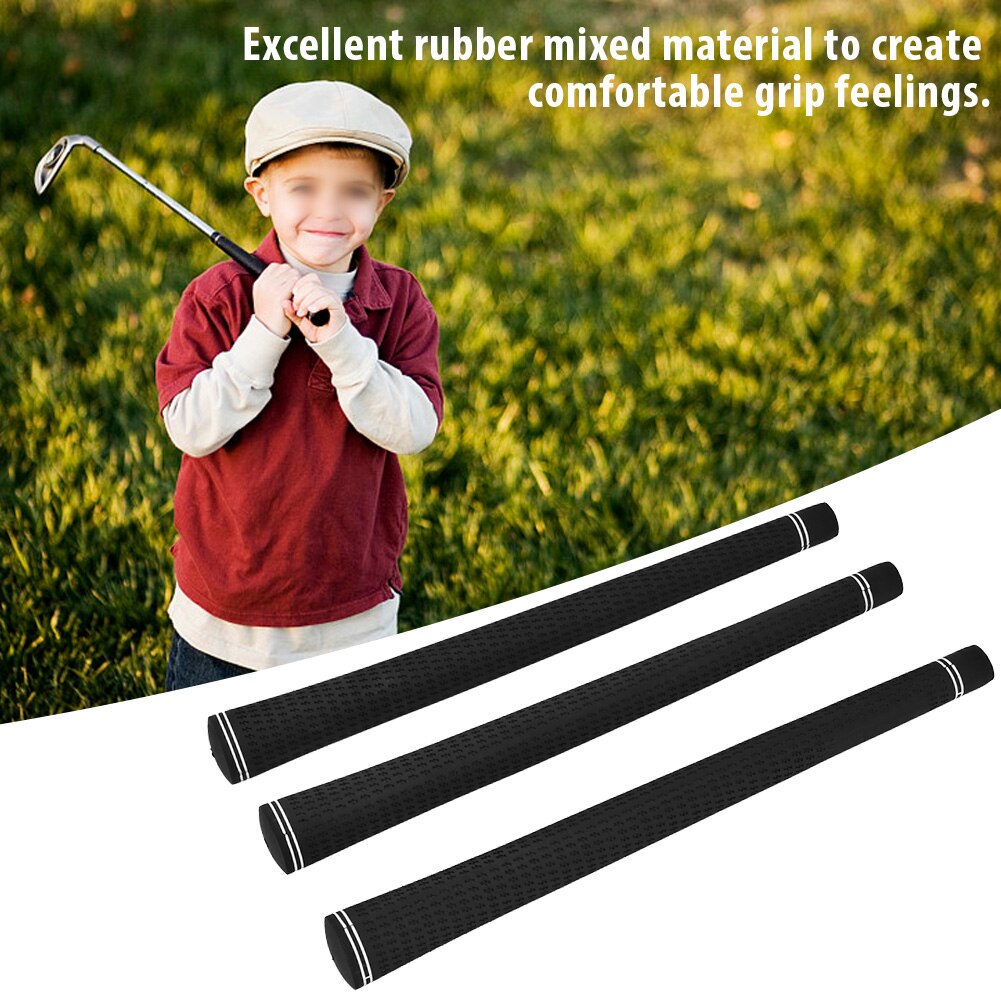 Black 13Pcs Durable Soft Rubber Golf Club Grip Handle Cover Accessories for Replacement