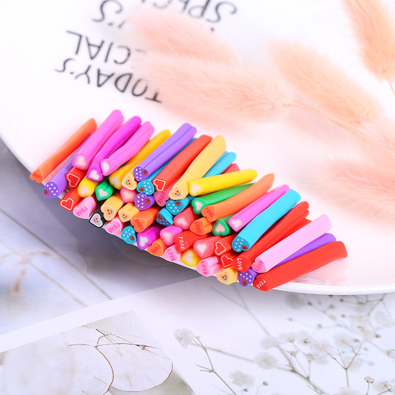 20Pcs Mini Fruit Plakjes Voor Slime Levert/Nagels Art Tips Klei Slice Sprinkles Cake Plakjes Slimes Speelgoed Diy accessoires: Loving Heart 20pcs