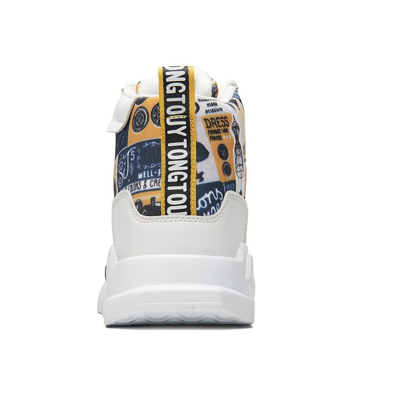 Heren sneaker winter heren schoenen heren casual schoenen ademende witte canvas schoenen heren high top non-leather casual schoenen