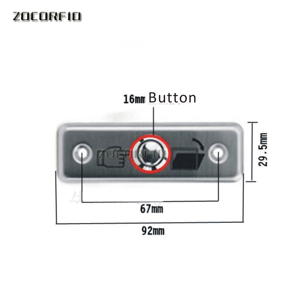 push Exit button for door Access control/access control button