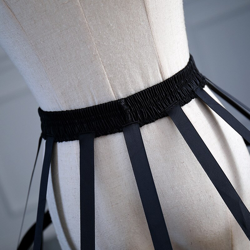 Five Steel Birdcage Crinoline Cosplay Violent Lolita Slip Dress Adjustable Wedding Dress Formal Dress Bustle Crinoline