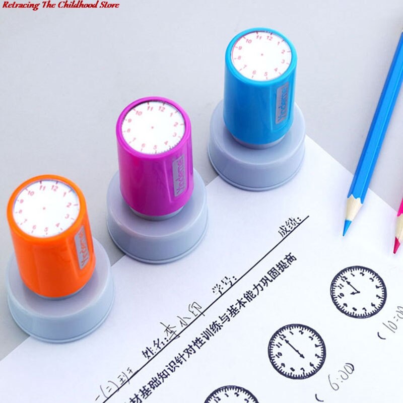 1pc Lernen Anerkennung Lehrer Unterricht Dichtung Uhr Zifferblatt Briefmarken Grundschule Dichtung Kinder Kinder Spielzeug 30mm In Durchmesser