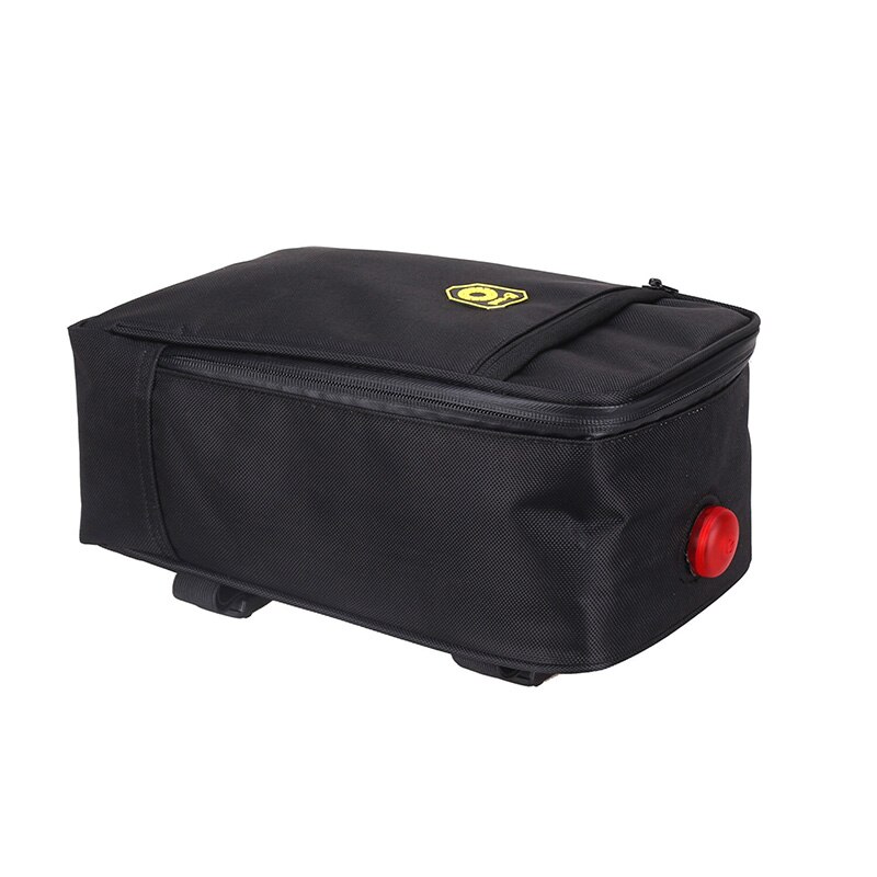 Oxford stof Opvouwbare Fiets Tas Met Fiets Achterbank Tas Waterafstotend Verlichting Met Pack Bagagedrager: Default Title