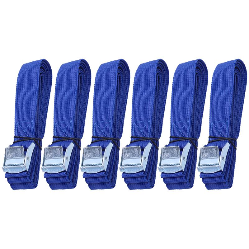 Lot de 4 sangles d'arrimage de 2,5 cm avec boucle à dégagement rapide - Sangles réglables pour