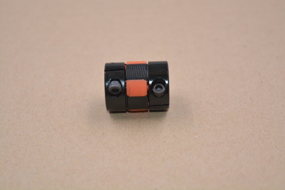 ball screw coupling black diameter 20mm length 25mm plum shaped clamping flexible coupling shaft coupler encoder stepper motor