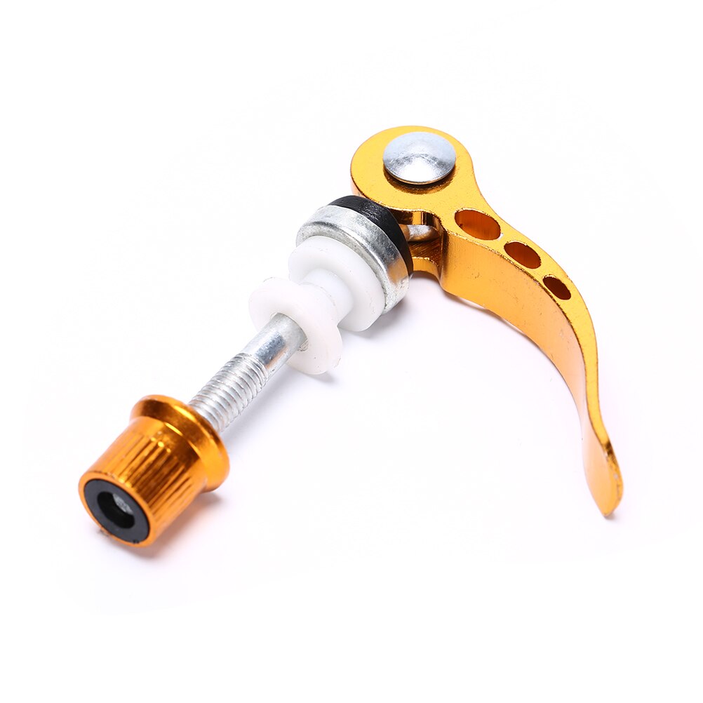 Mountainbike Accessoires Aluminium Fiets Zadelpenklem Zadelpen Spies Bolt Quick Release Bike Zadelklem Accessoires: gold