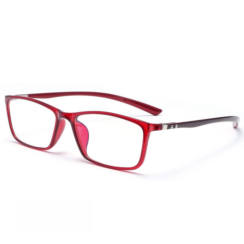 Montura de gafas de fibra de carbono ultraligera para hombre y mujer, marco cuadrado, prescripción óptica, novedad de 2024, 6009: Blanco