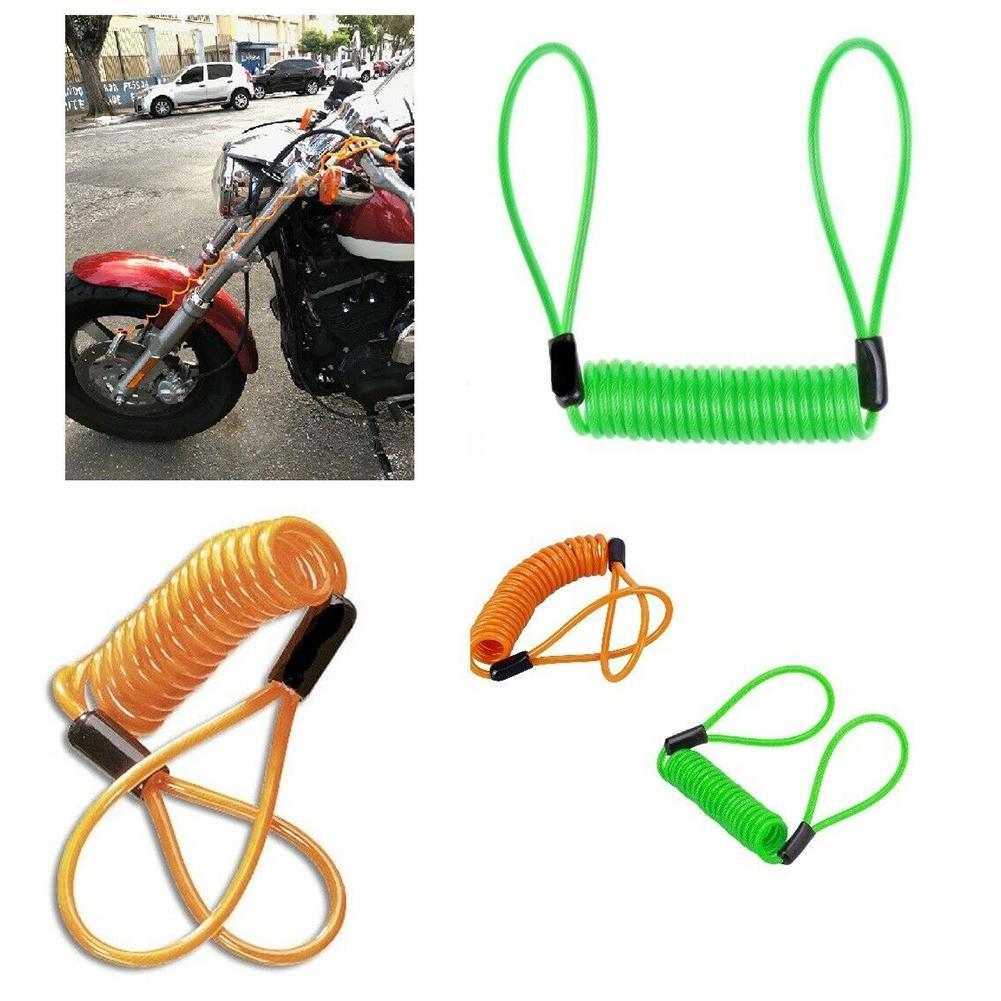 120cm Motorcycle Bike Alarm Disc Lock Reminder Antitheft Spring Security Lock Cable Cable Disc Spring Reminder Motorbike Ca U7Y5