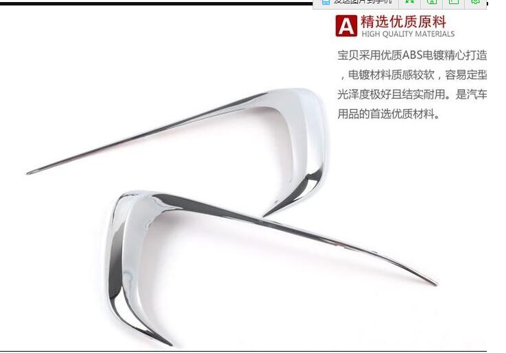 Couvercle de phare antibrouillard de | ABS chromé/électrolytique, décoration pour Citroen c-elysee