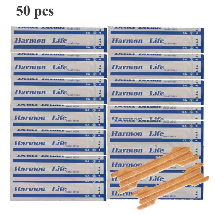 50 stk ånde næsestrips højre hjælp stop snorken næseplaster godt soveplaster produkt lettere ånde tilfældigt mønster
