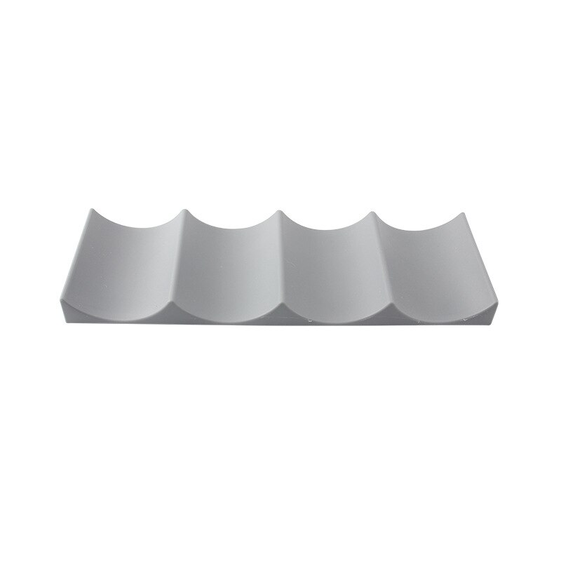 Wine rack stackable bottle rack countertop beverage bottle storage rack wine bottle can storage device for desktop refrigerator: Light Grey