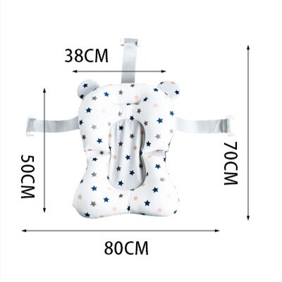 Red de baño para bebés recién nacido bañera bolsillo de red antideslizante alfombra de baño Baño neto bebé ducha rack puede sentarse y mentira suspendido 3D mat