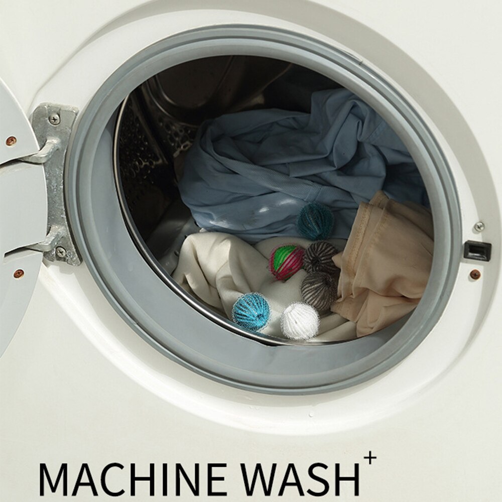6 Stck Nylon Wäsche Ball Dekontamination Waschmaschine Waschen Und Schutz Ball Kleben Und Entfernen Haar Entfernung Reinigung