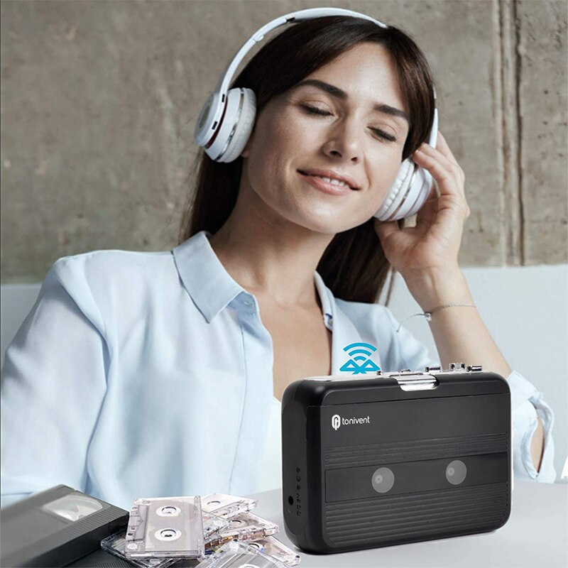 Tragbare Walkman Bluetooth-kompatibel Empfänger und Absender Jack FM Radio Band Spieler USB Kassette Spieler Für Aux Adapter