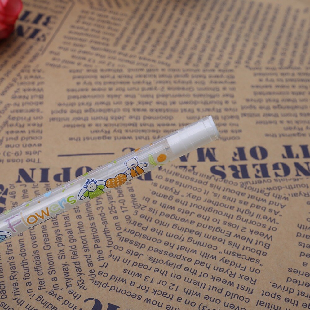 1PC Hottest White Hook Liner Pens Signature Marker Black Paper Highlighter Reviser 0.8mm