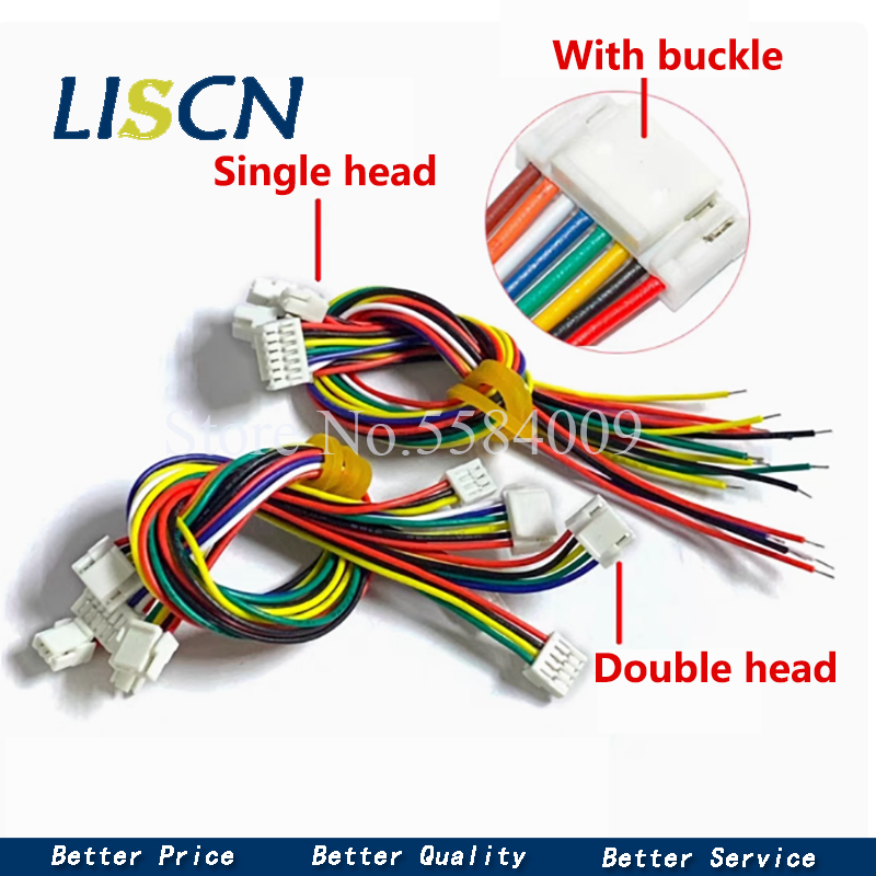 10 pièces Micro JST GH 1.25 2P 3P 4P 5P 6P broche mâle femelle connecteur avec fil 15cm câble 150mm GH1.25 simple Double connecteur 28AWG
