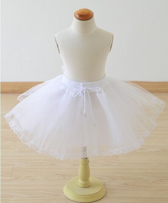 White Cute Child Dress Petticoats Kid Petticoat Girls Petticoat Underpants Girls Hoop Skirt (Length 30cm): Default Title