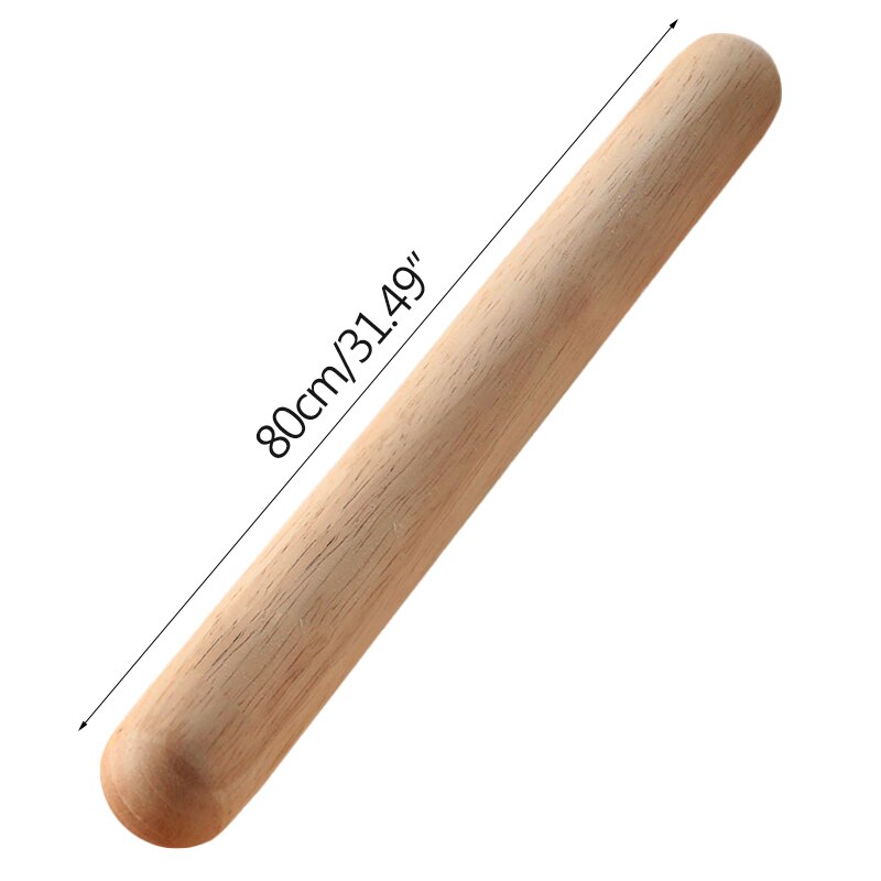 1pc märken träkavel för bakning köksredskap tillbehör tillbehör dumpling nudlar kaka paj verktyg: 80cm