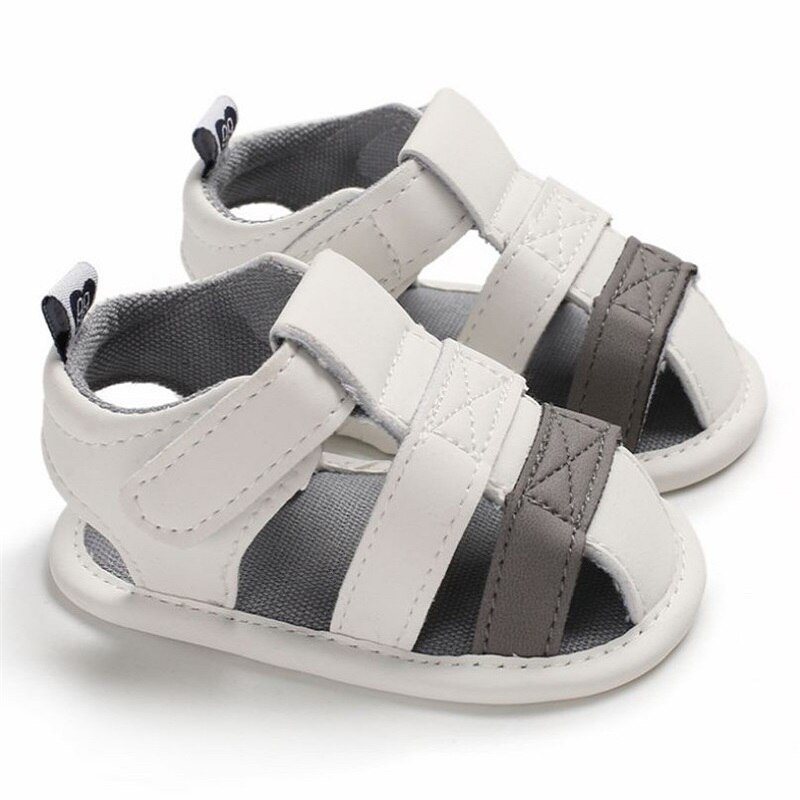 Summer Baby Newborn Soft Crib Sole Leather Shoes Prewalker Sandals Breathable Pu infant Beach Shoes