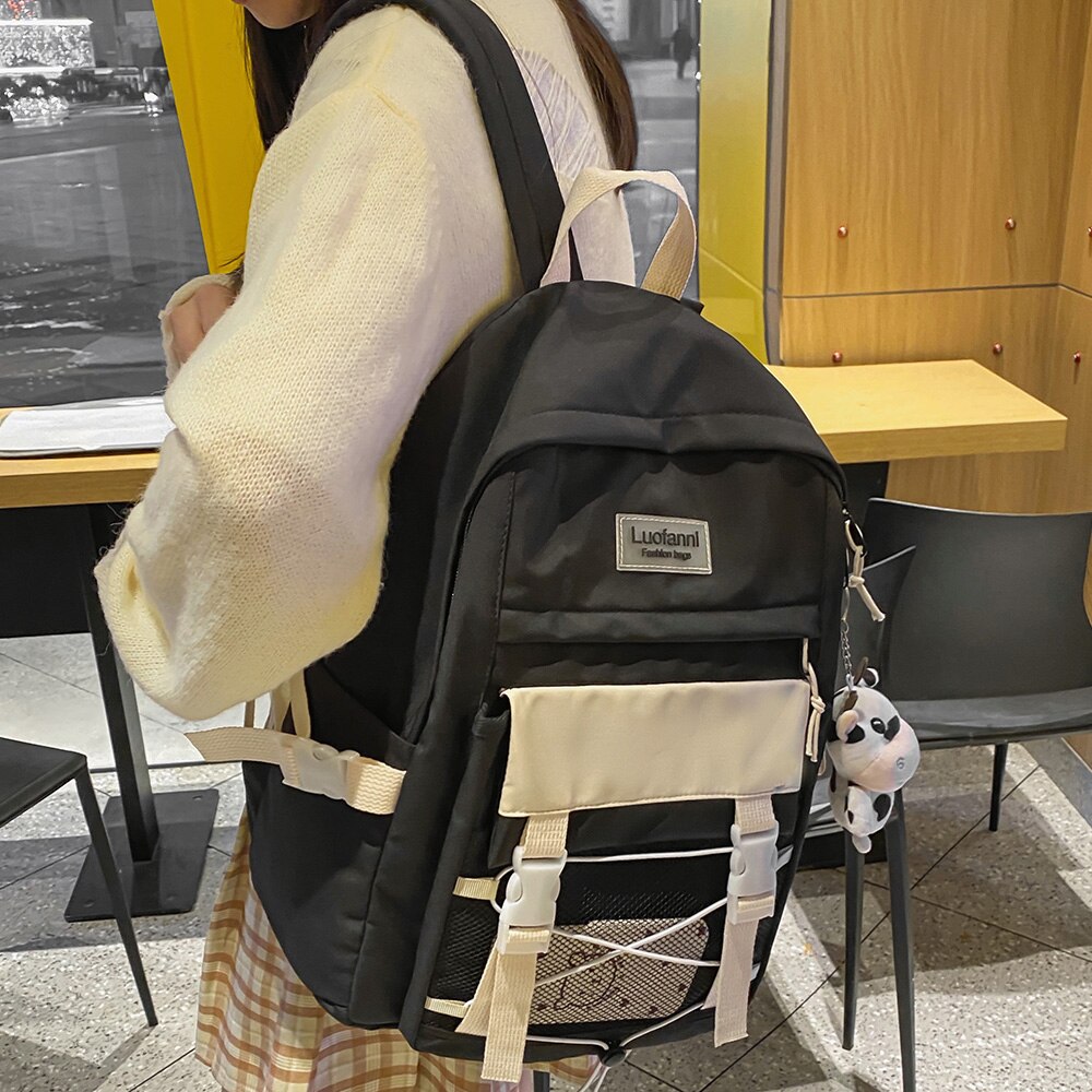 Vrouwelijke Mesh Harajuku Rugzak Student College Reizen Vrouwen Schooltas Kawaii Mode Boek Rugzak Leuke Meisje Laptop Tas Dame