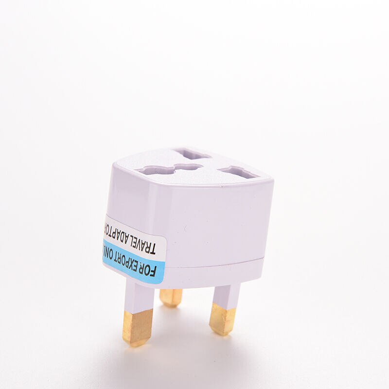 1pc universele us eu au converter naar uk hk ac reisstekker oplader adapter connector uk stekker witte drie pinnen socket converteren