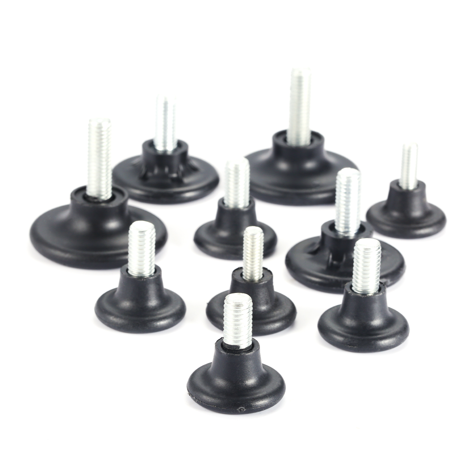 Pie nivelador con tornillo M8 para muebles, 10 piezas, M6, diámetro ajustable, para mesa de casa, escritorio