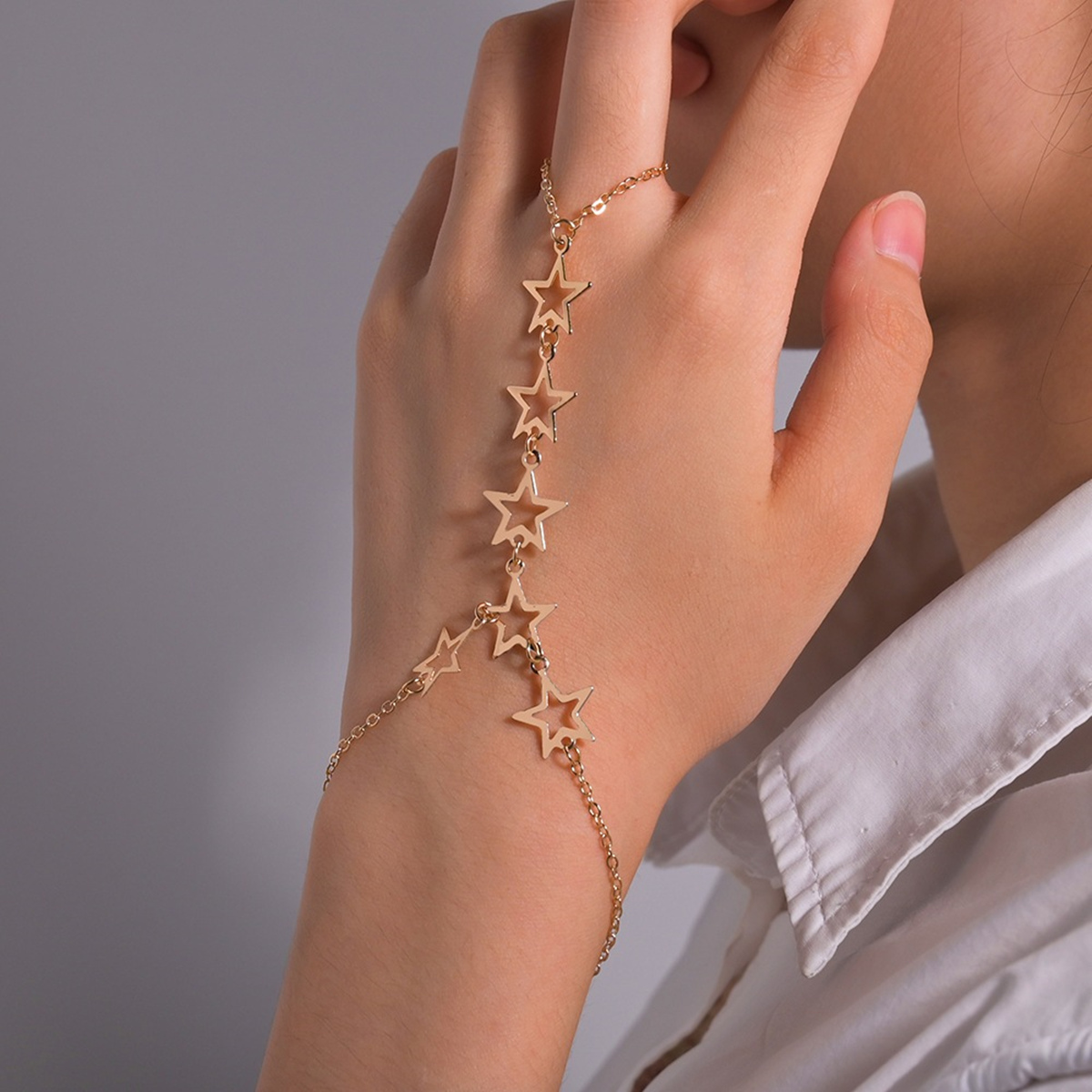 Pulsera con símbolo infinito de creatividad minimalista para mujer, cadena de dedo, de joyería, accesorios de ropa, número 8