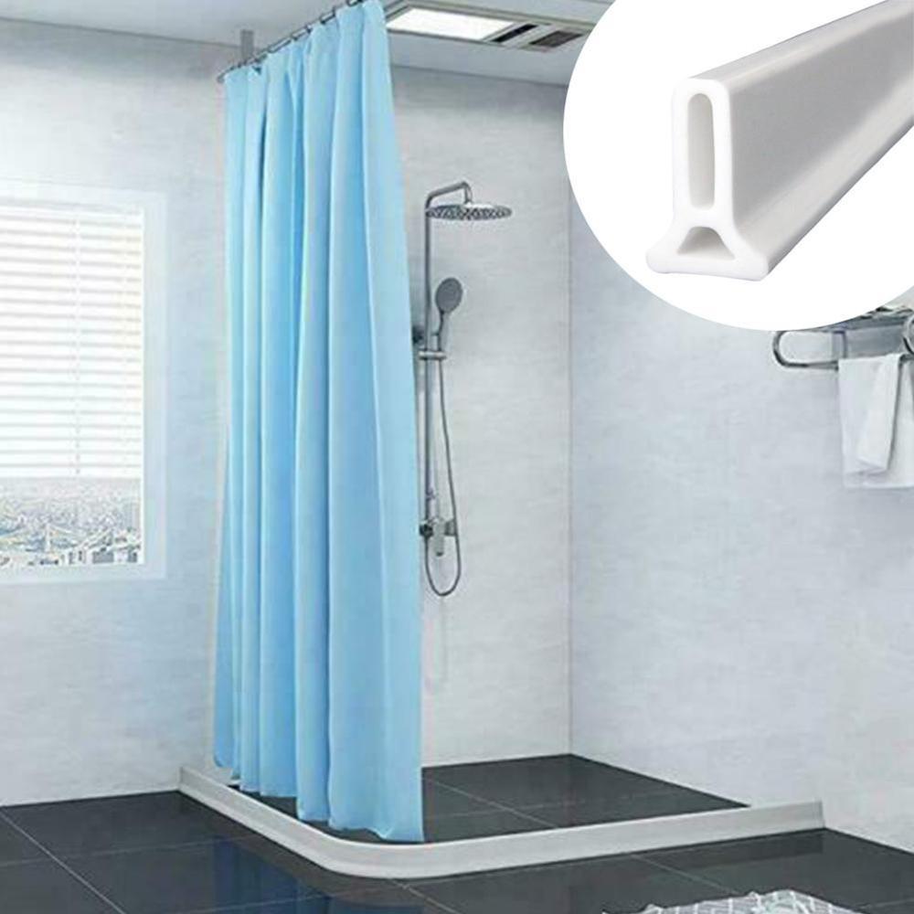 Bathroom Water Stopper Flood Barrier Rubber Dam Silicon Water Blocker Dry and Wet Separation Improve