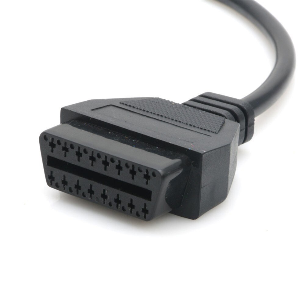 Linha de conversão do carro 17pin macho para 16 pinos obd2 fêmea adaptador conector cabo para mazda entrega rápida