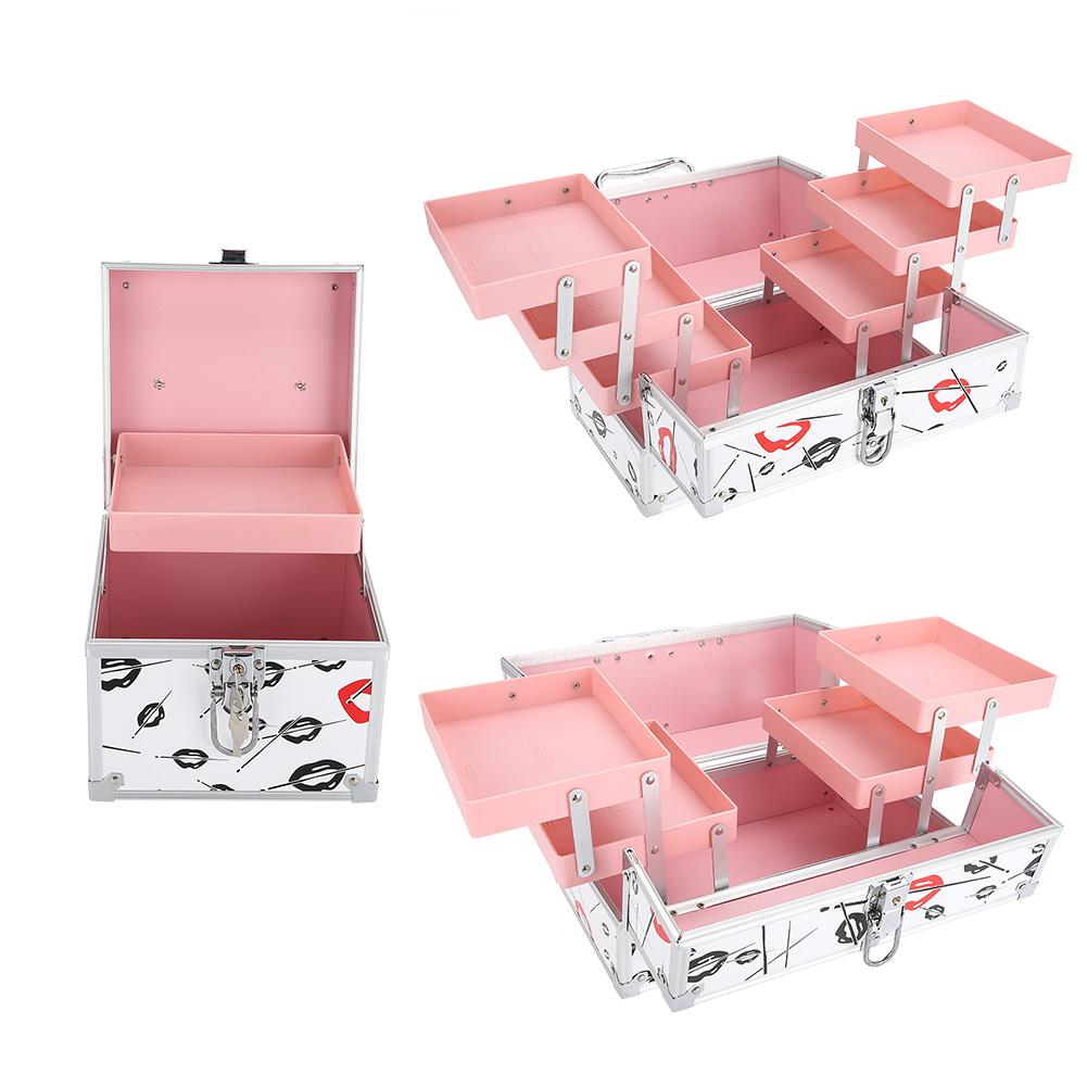 Makeup Tool Kits Cosmetic Storage Box Portable Storage Jewelry Case Makeup Organizer Box