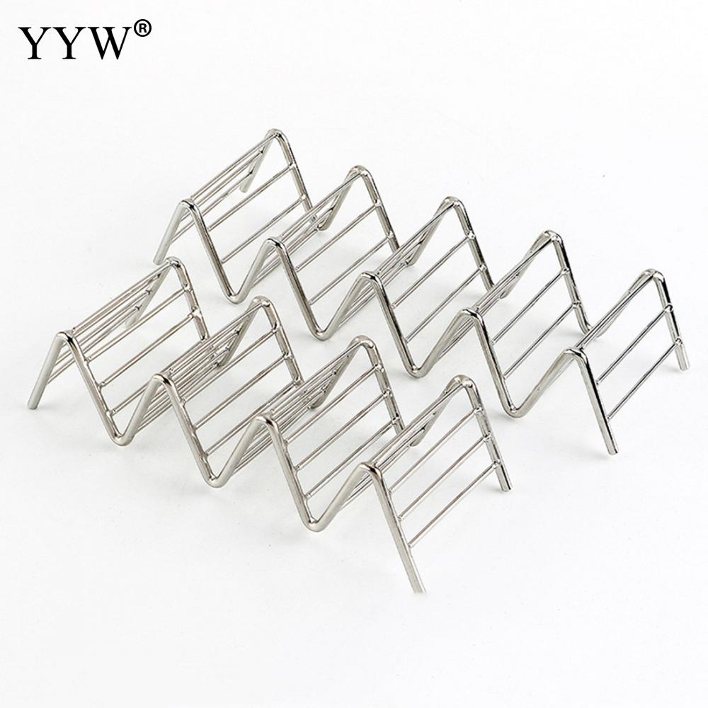 Stainless Steel Food Holder Sandwich Breakfast Tray Stand Holder Mexican Pancake Rack Food Holder Kitchen Accessories Tools