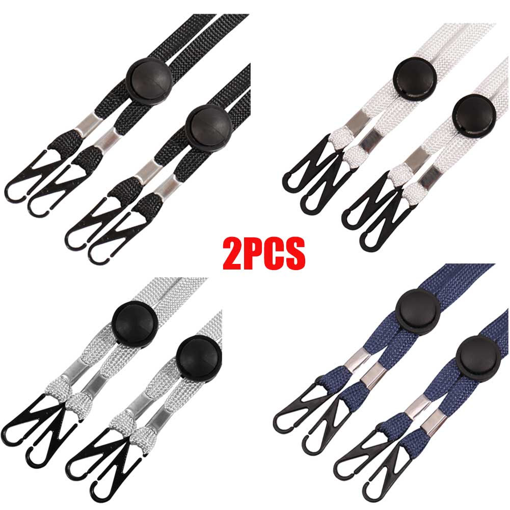 2pcs Accessories Hat Windproof Rope Cap Retainer Durable Solid Buckle Adjustable Portable Super Long Widen