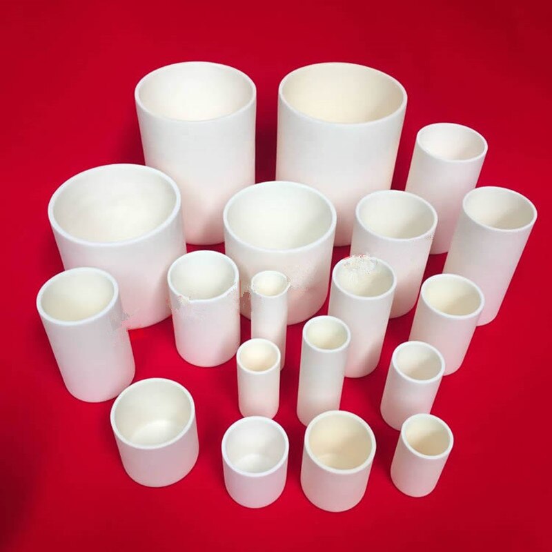 Cylindrical Corundum crucible /99% alumina crucible / with a variety of specifications with the size/Sintered Crucible