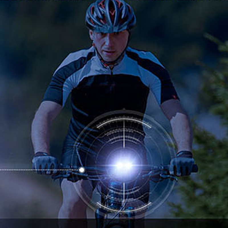 Fietsverlichtingsset USB-opladen berghelm racefiets koplamp achterlichtset
