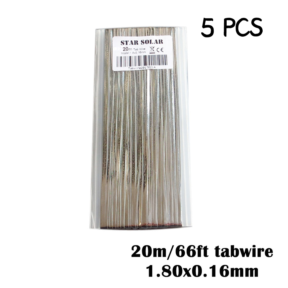 DIY Solar panel Solar Cells 1.8x0.16 5.0x0.2mm Tab Bus Bar Wire for PV Ribbon Tabbing Cable Flux PEN 951 DIY connect Strip: Tab wire 5PCS