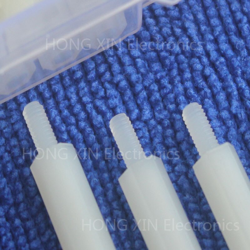 240 st  m2.5 nylon hex distanser skruv mutter sortiment kit avstånd plast tillbehör set