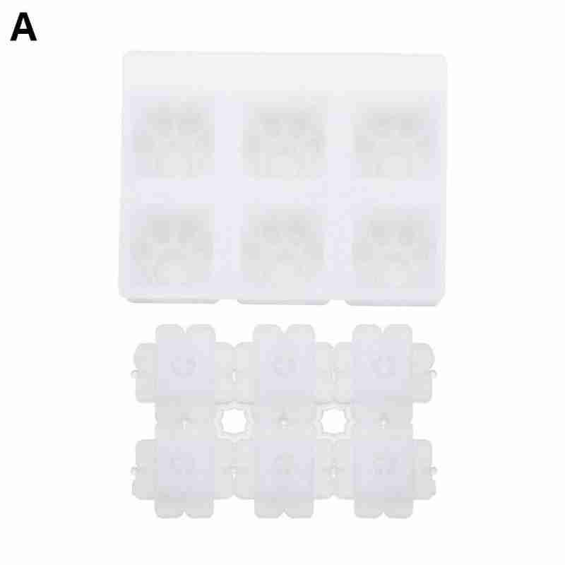 1pcs DIY Mechanical Keyboard Key Cap Silicone Mold Transparent DIY Epoxy Resin Mould Handmade Crafts Keyboard Key Cap Mold: cat paw mold