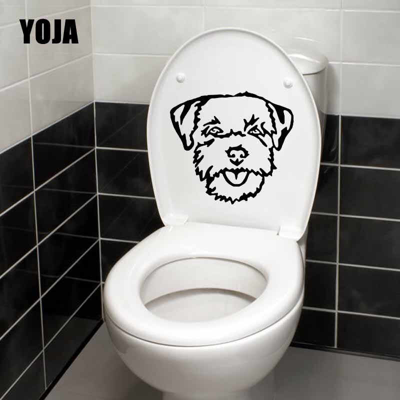 Yoja 22.2X20.4CM Border Terrier Hond Slaapkamer Home Decor Muursticker Toilet Seat Decal T5-1523