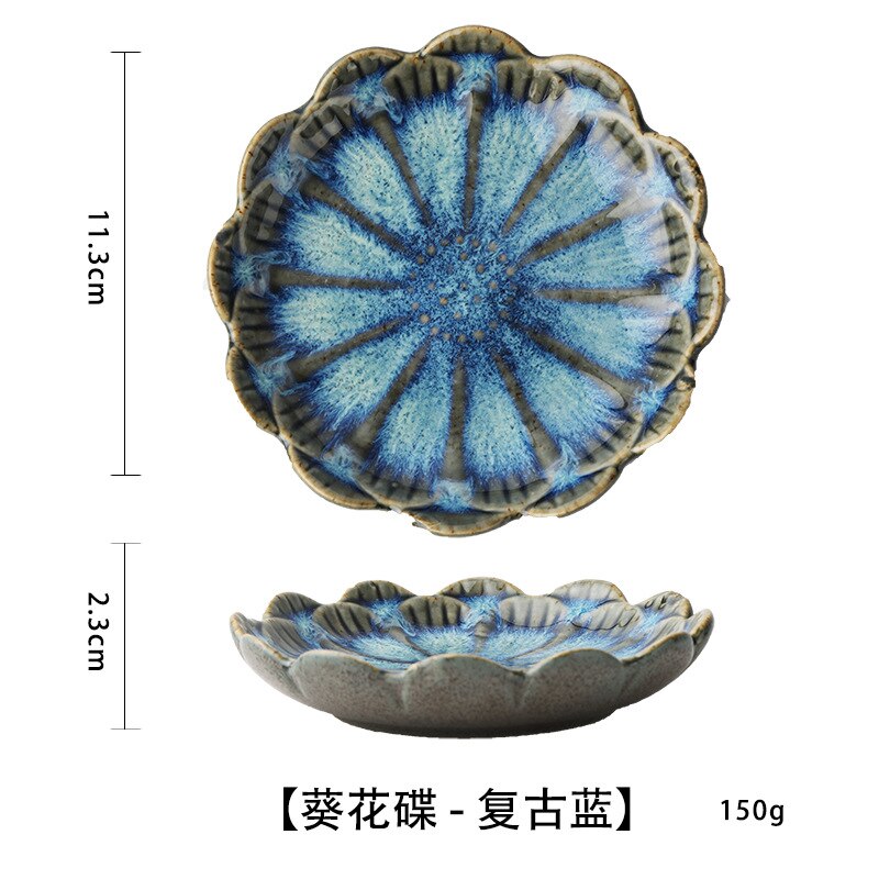 Fancy ceramic dishes, snack dishes, sauce dishes, household dipping dishes, Japanese cold dishes: Purple