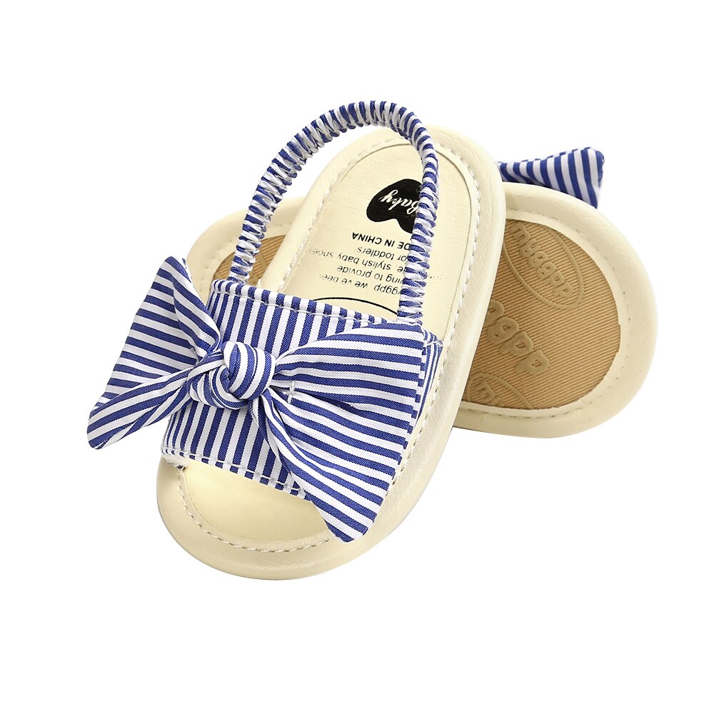 Niedliche, rutschfeste und weiche sommersandalen mit schleife für babys, Ideal für lauflernhilfen und babys ab 0-18 monaten.