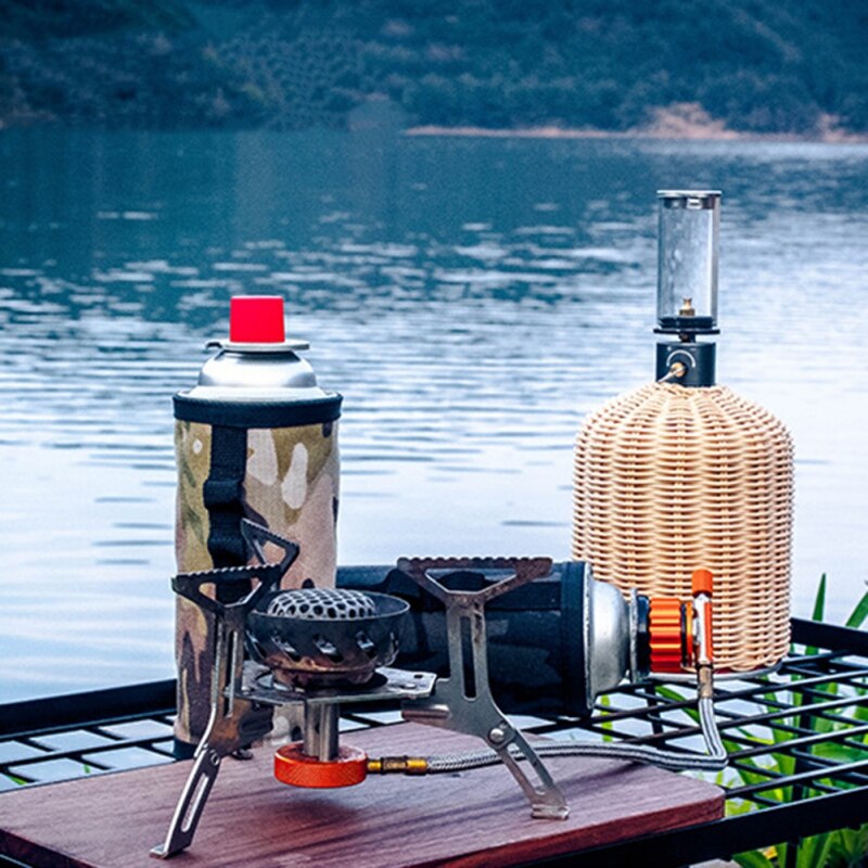 Nieuwe gas autobus Della Copertura Della Protezione Brandstof autobus Opbergtas Campeggio Wandelen gas Cilinder Serbatoio Accessori all'aperto Gereedschappen >1L