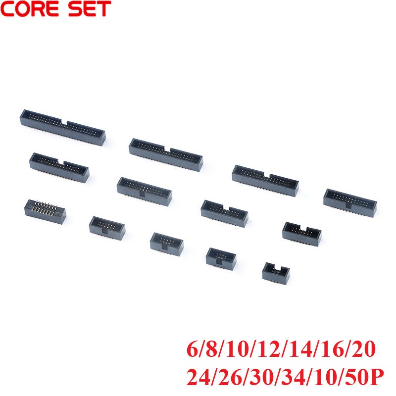 10PCS 1.27MM SMD Socket 8/10/12/14/16/20/26/30/40/50Pin 1.27MM Pitch Connector Socket PIN HEADER PCB Double Row SMD