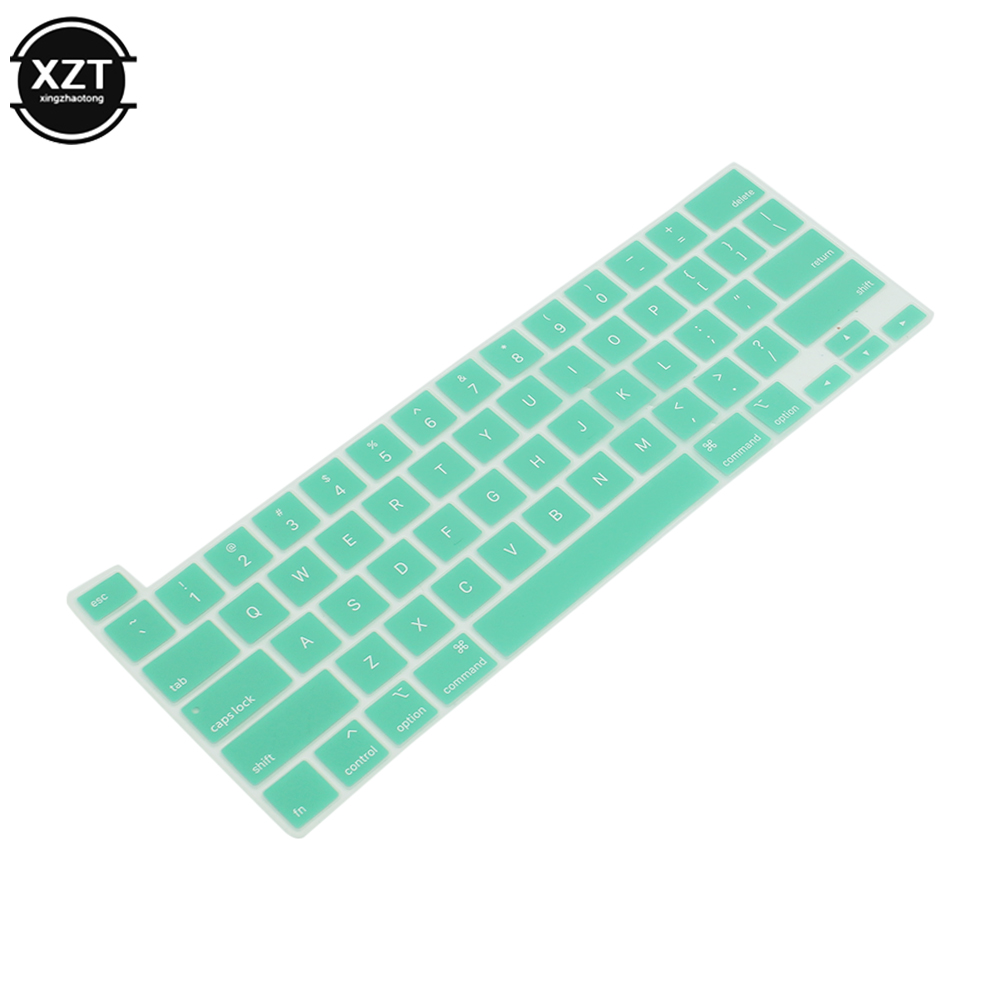 Funda protectora transparente para Macbook Air ), protector de silicona transparente para todas las series, Macbook pro 13, 15: Verde